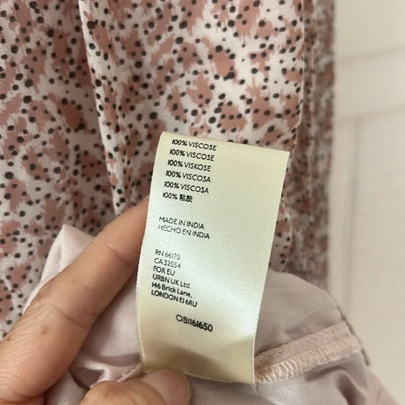 Anthropologie Natalie Flounced Pink Dress size Small, Like New - Picture 7 of 7